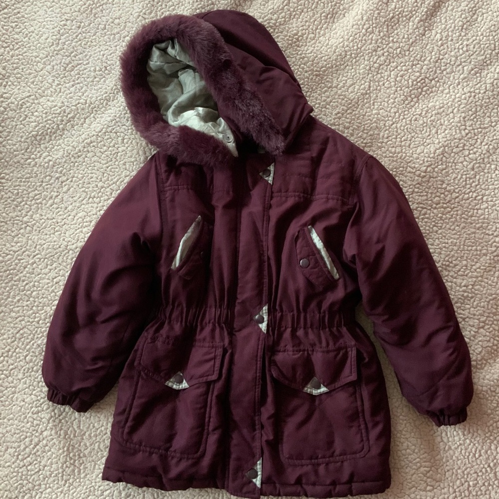 Juniors Winter Jacket with Detachable Hood